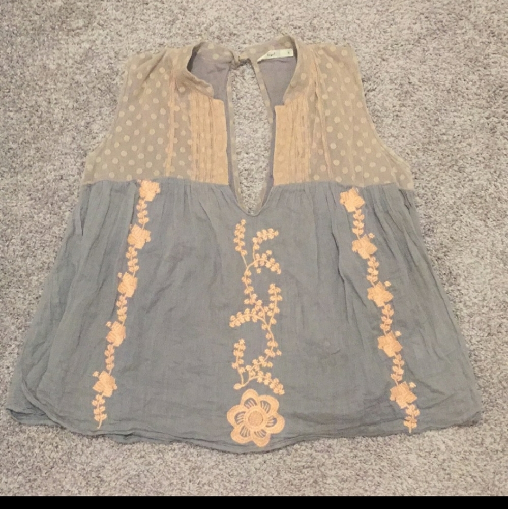 Anthropology Hazel Top